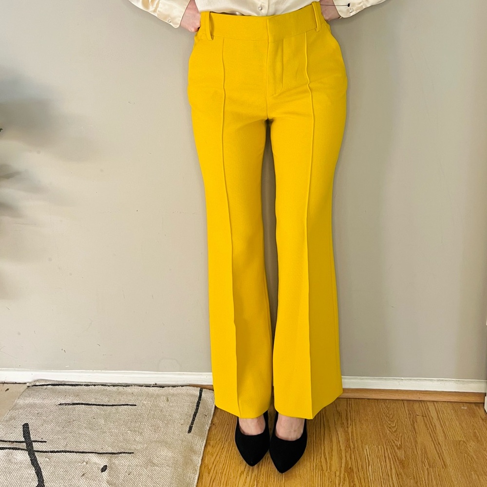 Zara Yellow Slack Pants
